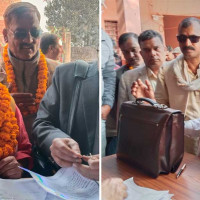 बद्री मैनालीद्वारा नुवाकोट–१ मा मनोनयन दर्ता