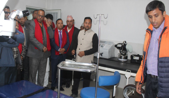 आँखा अस्पताललाई आधुनिक उपकरण