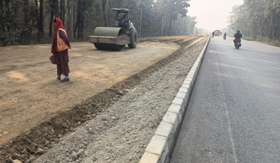 ‘एसियन हाइवे’ निर्माण दुई वर्षमा ३५ प्रतिशत