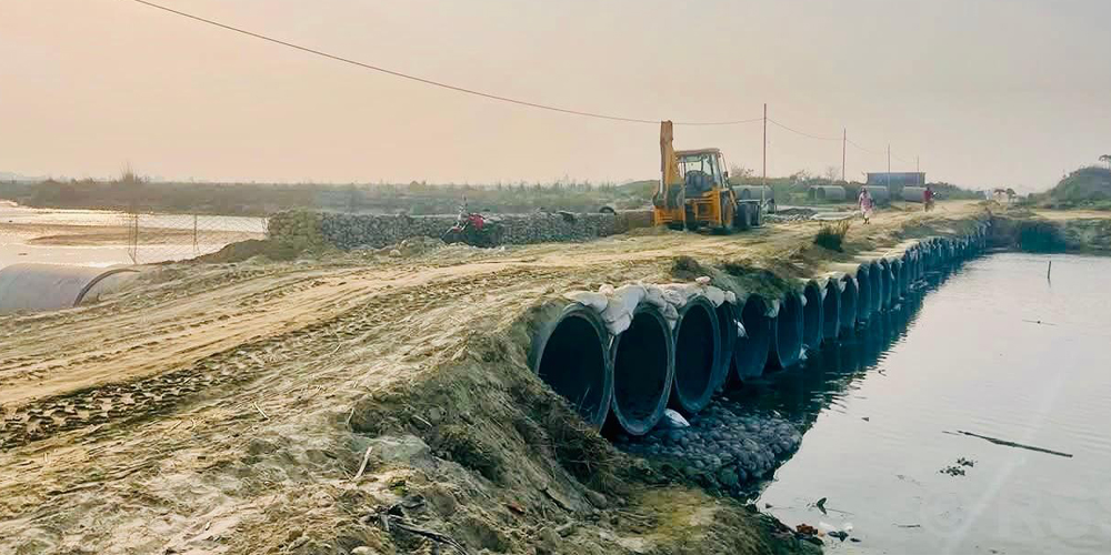 कमला नदीमा अस्थायी ‘डाइभर्सन’