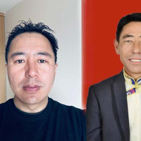 बाजा बनाउँदै कृष्णबहादुर