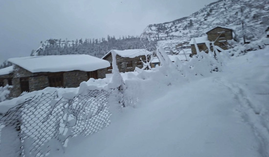दुई प्रदेशका उच्च पहाडी तथा हिमाली क्षेत्रमा हिमपातको सम्भावना