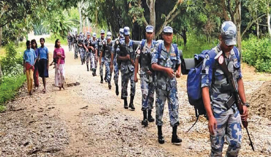 ड्रोनबाट मतदान स्थल निगरानी