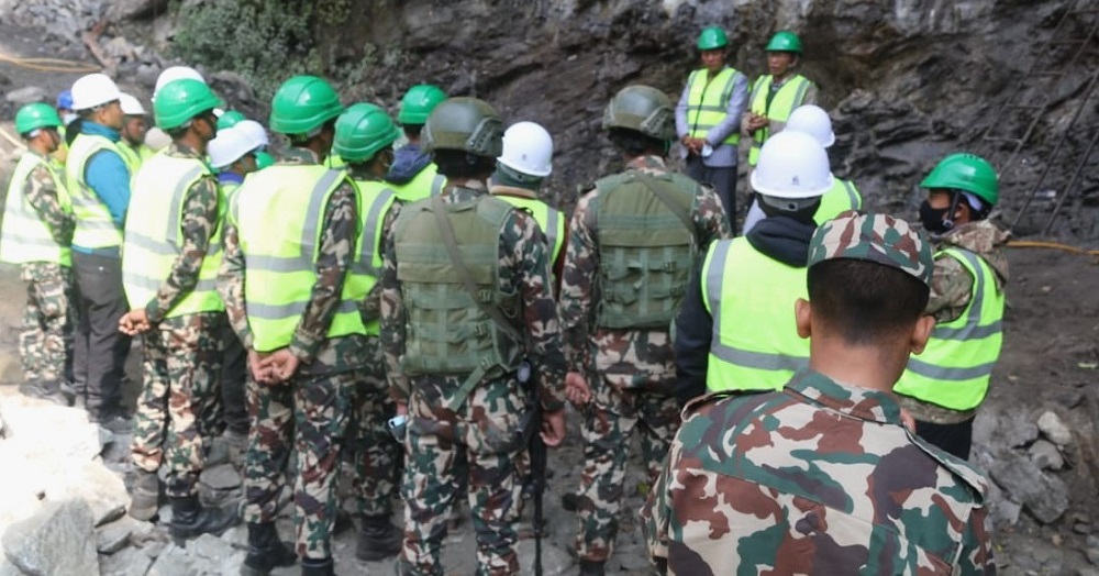 अपर मेवा जलविद्युतको सुरुङ मार्ग खन्ने कार्य सुरु