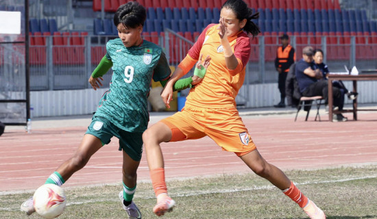 साफ यु–१९ महिला फुटबल : भारतलाई हराउँदै बङ्गलादेश फाइनल  नजिक