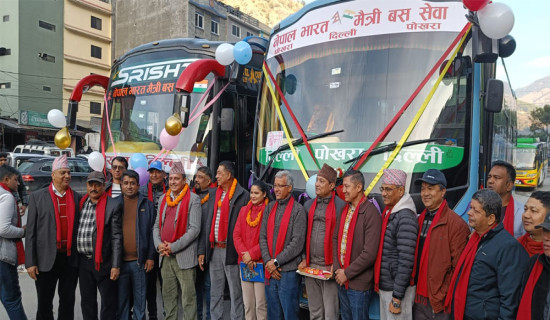 बेनी-दिल्ली बस सेवा सञ्चालनले पर्यटन प्रवर्धनमा टेवा