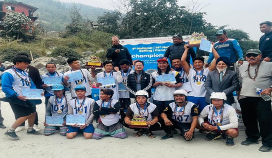 नेपाल राफ्टिङ एण्ड कायक क्लब फिस्लिङ ‘ए’ पहिलो, कायकमा विजय च्याम्पियन