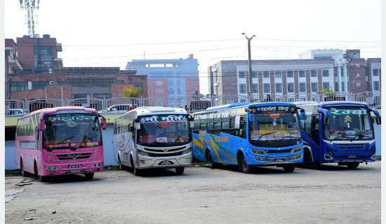 जथाभावी राखिएका बस नियन्त्रणमा