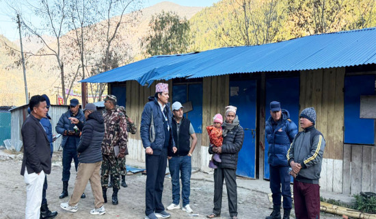 दुर्गमका मतदान स्थलको स्थलगत अनुगमन