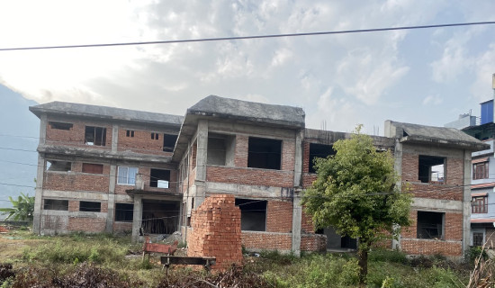 नमुना पशुपक्षी अस्पताल भवन निर्माण ढिलो, ७० प्रतिशत मात्रै काम अमरराज नहर्की