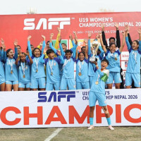 भारतलाई  साफ यु–१९ महिला फुटबलको उपाधि