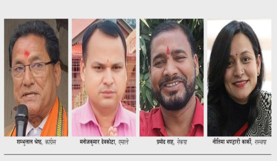 सर्लाही–१  मुख्य दलबिच रोचक प्रतिस्पर्धा