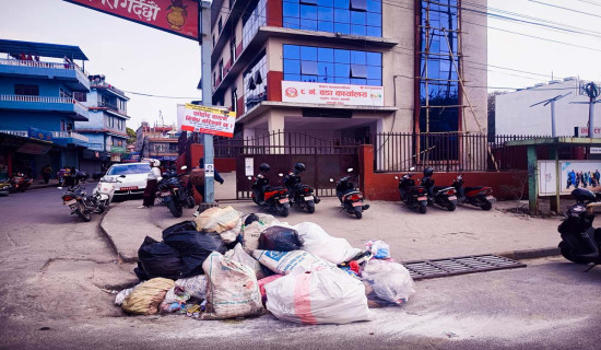 ल्यान्डफिल भरियो, बाटोघाटोमा फोहोर