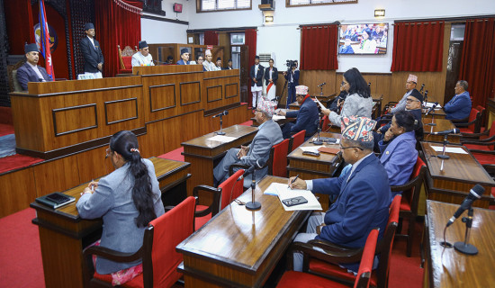 राष्ट्रिय सभाको शून्य समयमा सरकारको ध्यानाकर्षण