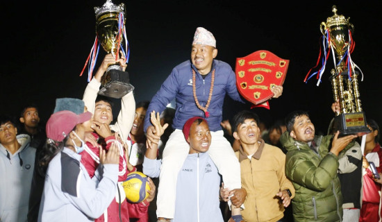 जिल्लास्तरीय राष्ट्रपति रनिङ शिल्डमा मैवाखोला प्रथम