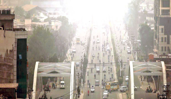 नेपालमा वायु प्रदूषण फेरि उच्च
