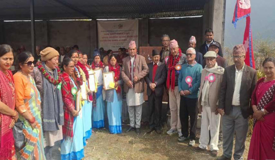 नेकपा अध्यक्ष प्रचण्ड म्याग्दी आउनुहुँदै