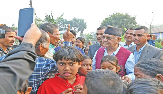 ओलीको निर्वाचनलक्षित अभियान एक साताका लागि स्थगित