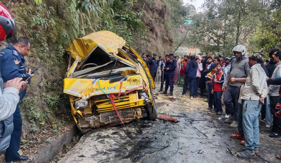 विद्यालय भ्यान दुर्घटना छानबिन गर्न समिति गठन