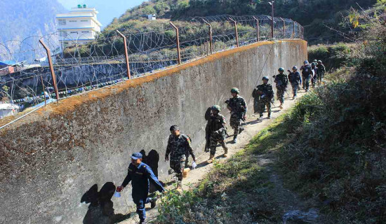 निर्वाचन लक्षित सुरक्षा : रसुवा कारागारमा सेना परिचालन