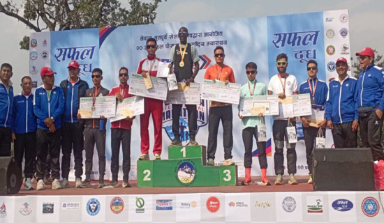 केन्याली धावक वाहोमेलाई पोखरा म्याराथन उपाधि