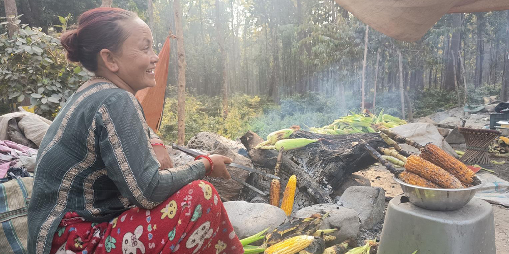 भाउन्नेमा पोलेको मकैको व्यापार फस्टाउँदै