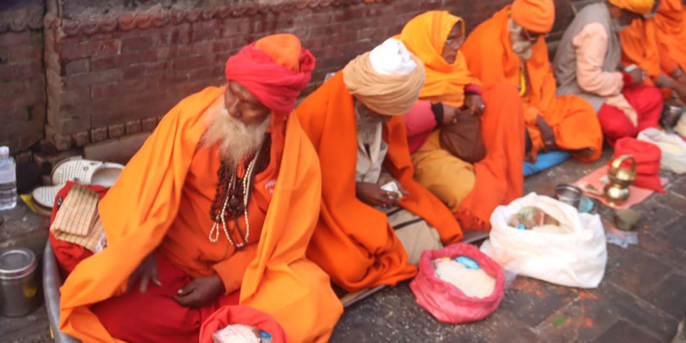 महाशिवरात्रिमा आएका साधुसन्तको बिदाइ