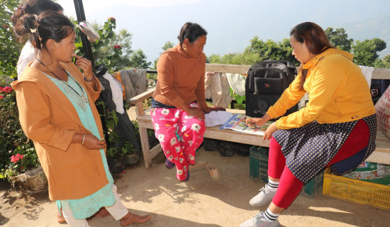 ६० जना स्वयम्सेवक मतदाता शिक्षा दिँदै