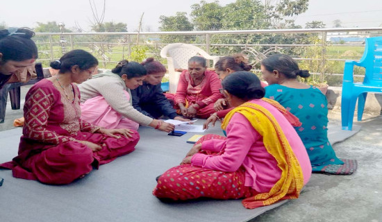 मत खसाल्ने तरिका सिकाउँदै स्वयंसेवक