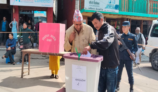 इलाममा नमुना मतदान सम्पन्न