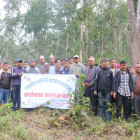 जलेश्वरमा परिक्रमावासीको भव्य स्वागत