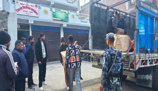 गुल्मीमा खाद्यद्वारा ३६ प्रकारका निर्वाचन सामग्री प्रदान