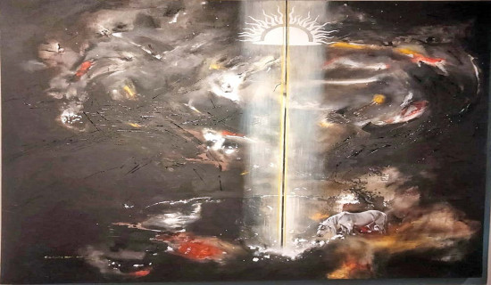 म्युजिक आर्ट ग्यालरीमा संयुक्त कला प्रदर्शनी