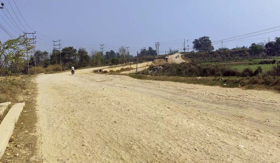 उम्मेदवारलाई गिज्याइरहेको हुलाकी सडक, छ वर्षमा पनि बनेन