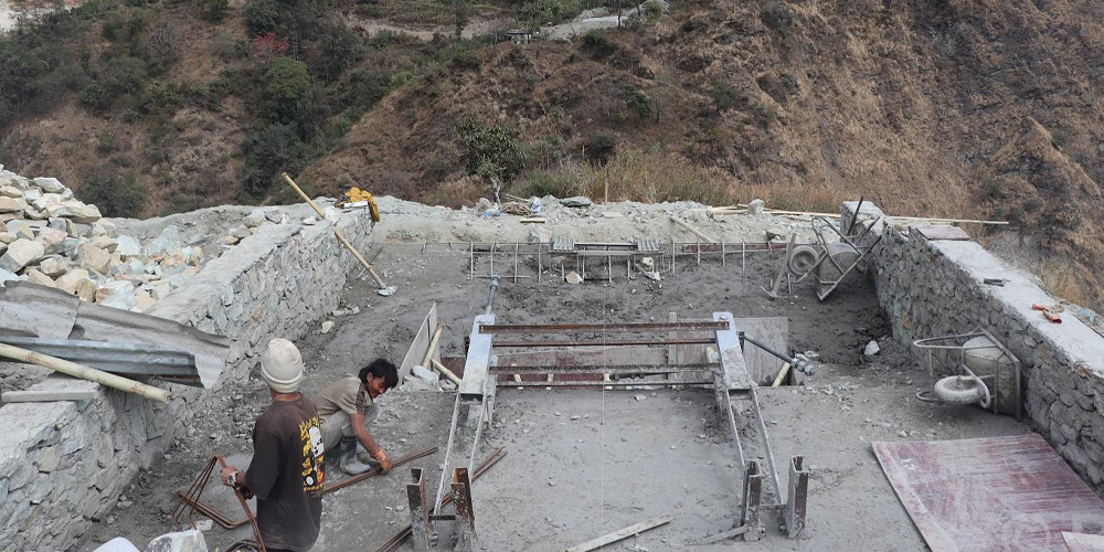 म्याग्दी नदीमाथि तीन सय तीन मिटर लामो झोलङ्गे पुल निर्माण सुरु