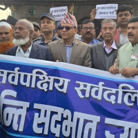 तनावग्रस्त गौरमा नागरिक समाजको अगुवाइमा सद्भाव र्‍याली