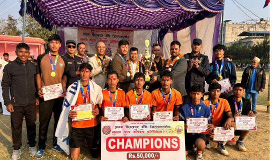 ब्राइटलाइट बन्यो कोहलपुर भलिबलको च्याम्पियन