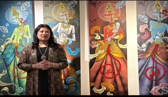 सङ्गीको ‘अन्तरदृष्टि’ चित्रकला प्रदर्शनीमा