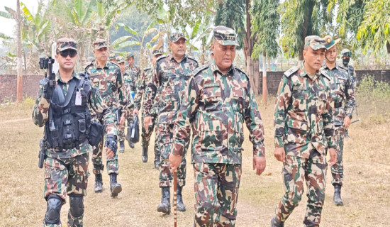 प्रधानसेनापतिद्वारा निर्वाचन सुरक्षाको अवस्थाबारे जानकारी