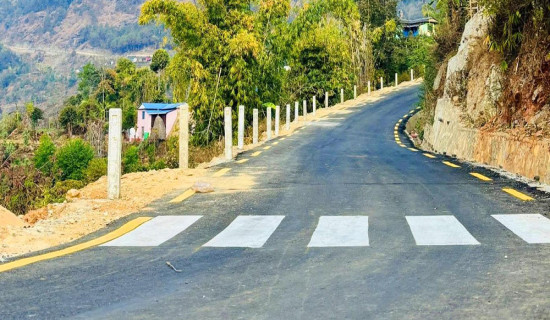 ट्रयाक खुलेको २६ वर्षपछि सडक कालोपत्र