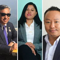 जलविद्युत आयोजनाको निर्माणधीन बाँध