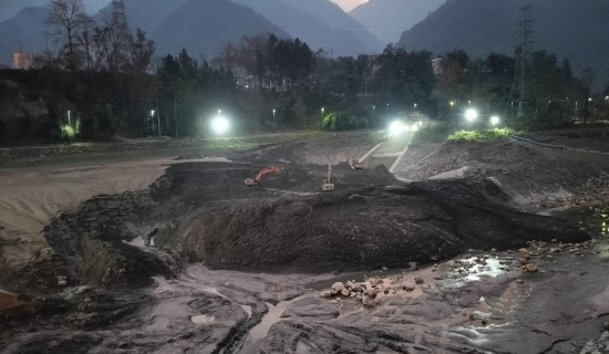 मर्स्याङ्दी जलविद्युत केन्द्रमा ‘सटडाउन, मर्मत कार्य जारी