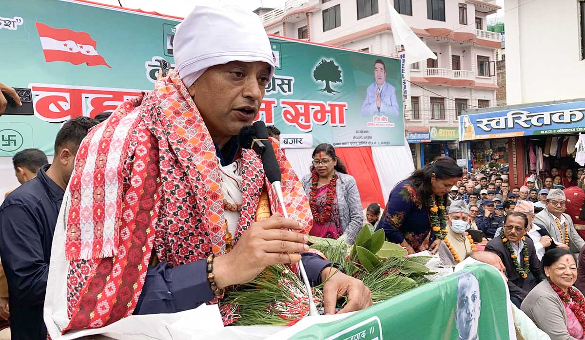 आफैंलाई उम्मेदवार मानेर मत माग्न सभापति थापाको आग्रह