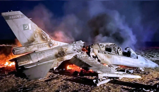 पाकिस्तानी लडाकू जेट जलालाबादमा दुर्घटनाग्रस्त, पायलट नियन्त्रणमा : अफगान स्रोत