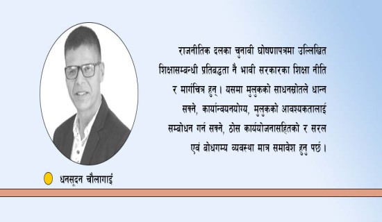 दलको घोषणापत्रमा शिक्षा