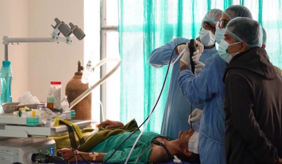 मन्त्र अस्पतालमा पहिलो पटक फोक्सो परीक्षण