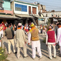मतदान केन्द्रमा खटाइयो सुरक्षाकर्मी र कर्मचारी