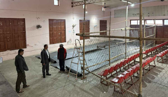 लमजुङमा मतगणना स्थल सुरक्षित बनाइँदै: तारजाली र सिसी टीभी जडान