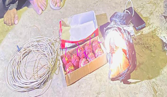 वीरगन्जबाट सुतली बम र विष्फोटक सामग्रीसहित तीन जना पक्राउ