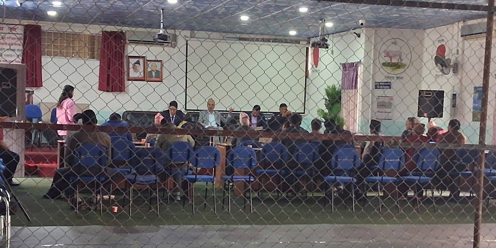 कास्कीका मतगणना स्थल तयार